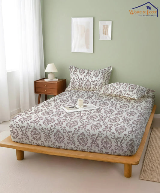 Dreamy Haze King Size Bedsheet With 2 Pillow Cover