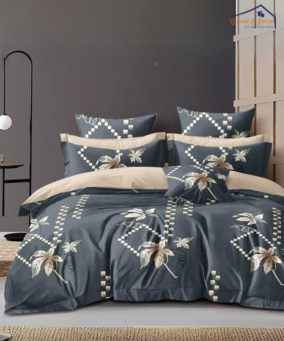 Ashen Floral Veil Pillow Cover Set of 2