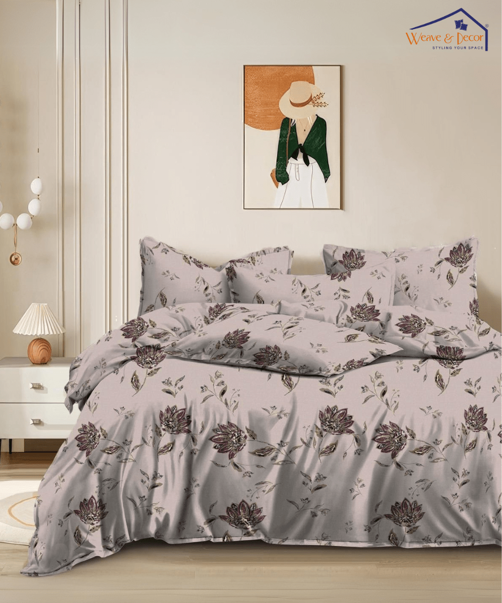 Biege Botanica  350GSM Single Bed Comforter