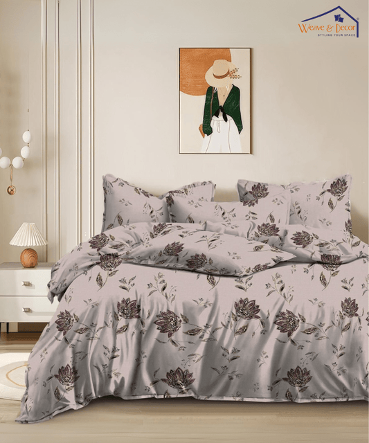 Biege Botanica  350GSM Single Bed Comforter