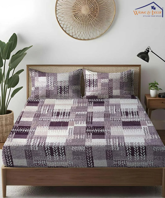 Plum Patch Super King Fitted Bedsheet With 2 Pillow Covers