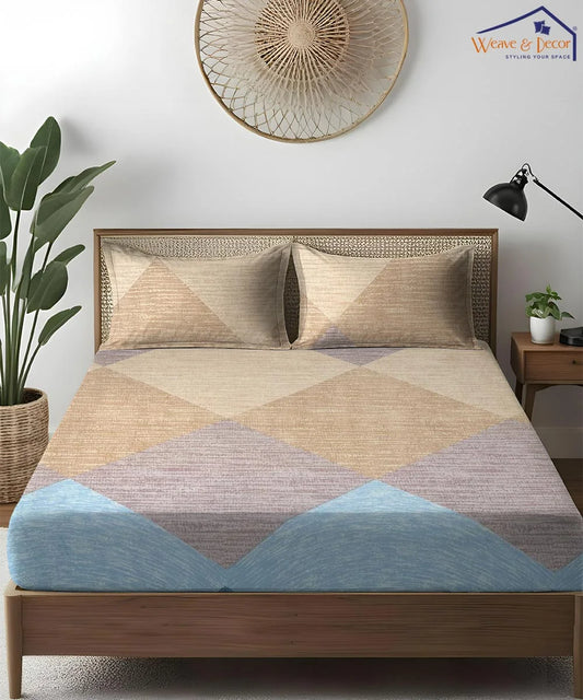 Arctic Elegance King Size Bedsheet With 2 Pillow Cover