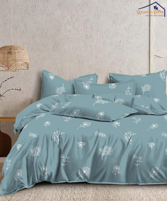 Blue single fitted bedsheets 