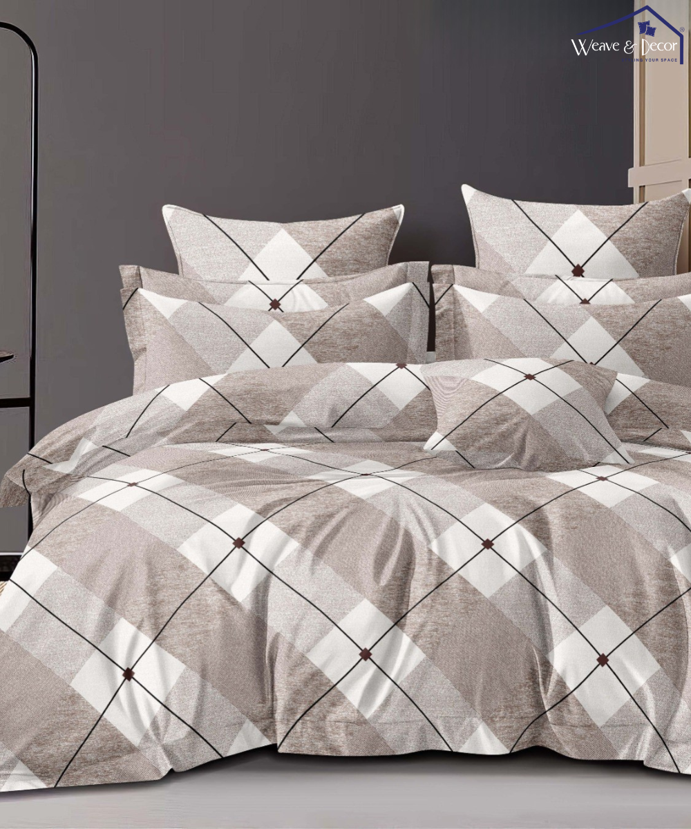 Brown  single fitted bedsheets 