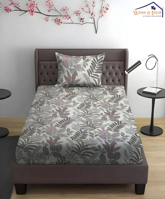 Woodland Whisper Flat Bedsheet With Pillow Covers