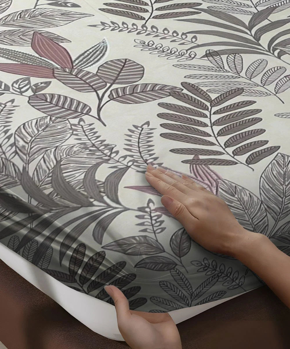 Woodland Whisper Flat Bedsheet With Pillow Covers