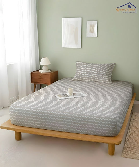 Pearl Wave Bedsheet With Pillow Covers
