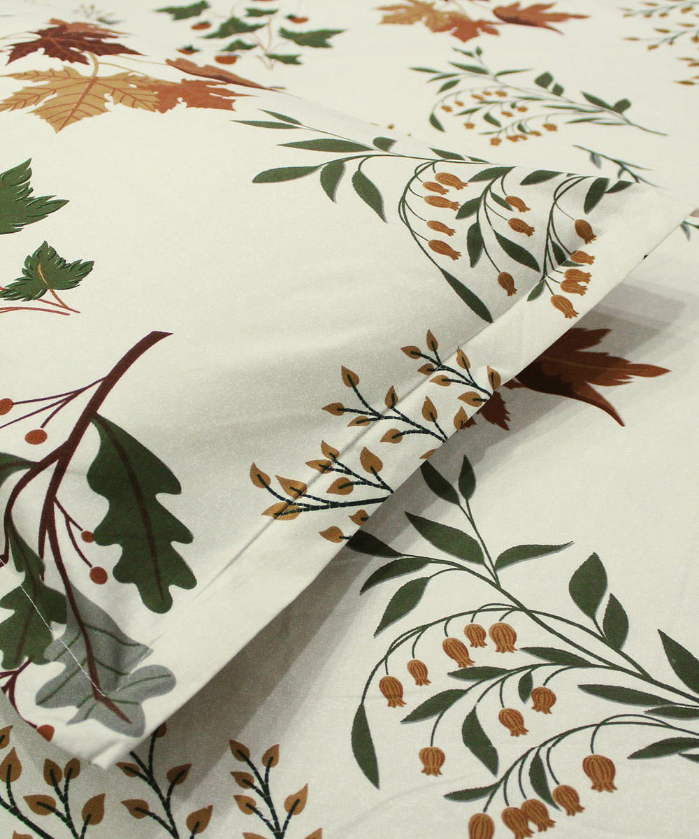 Autumn Breeze Fitted Bedsheet With Pillow Cover