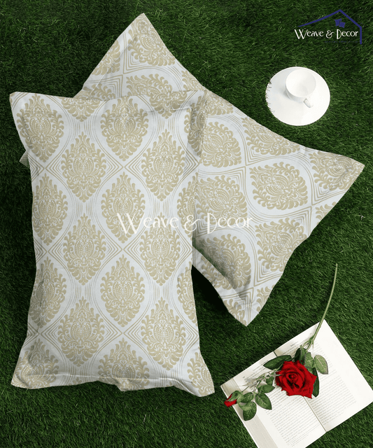 Vintage Crest  Pillow Cover Set of 2