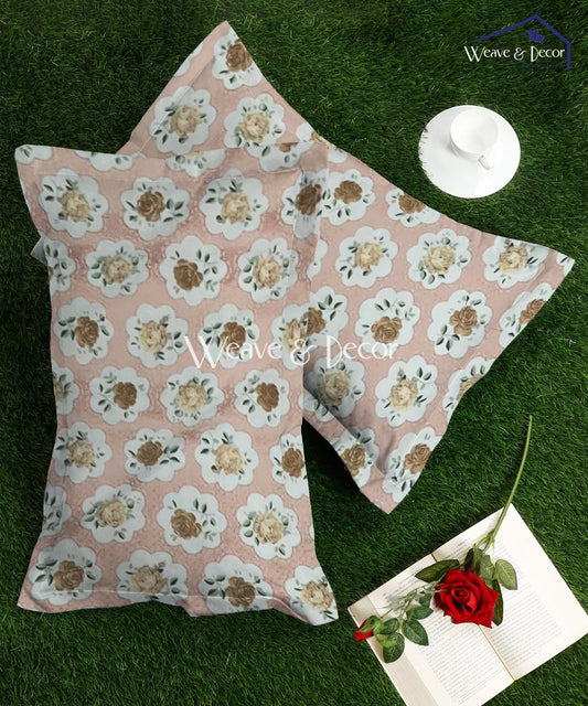 Peach Puff Pillow Cover Set of 2