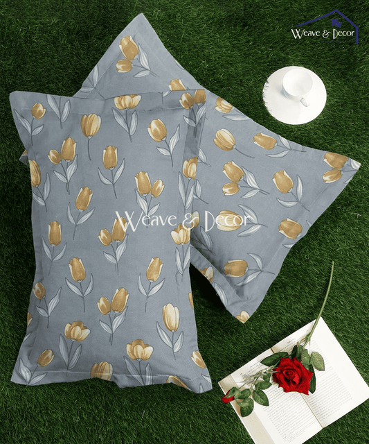 Yellow Whisper Pillow Cover Set of 2