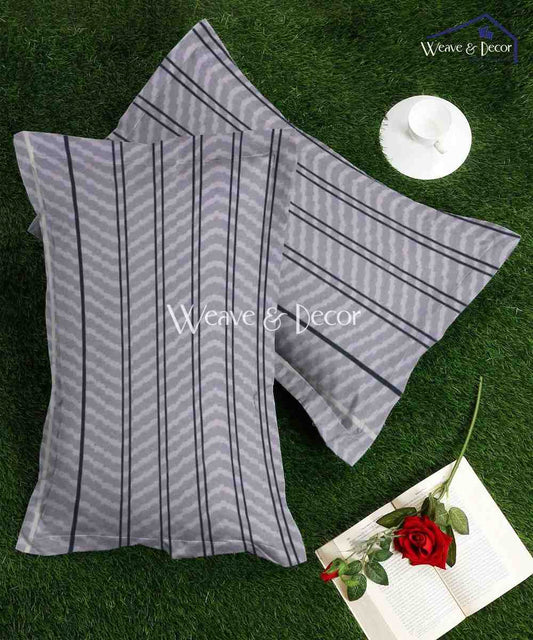 Urban Stripe Elegance Pillow Cover Set of 2
