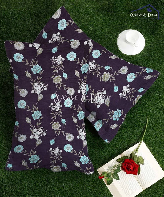 Noir Elegance Pillow Cover Set of 2