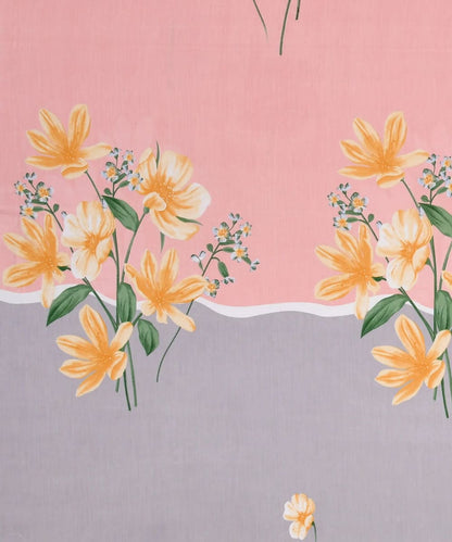 Pretty Floral King Size Bedsheet With 2 Pillow Covers