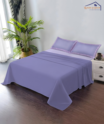 Lanvender  Silky Soft Satin Comforter Set with Bedsheet & Pillow Covers