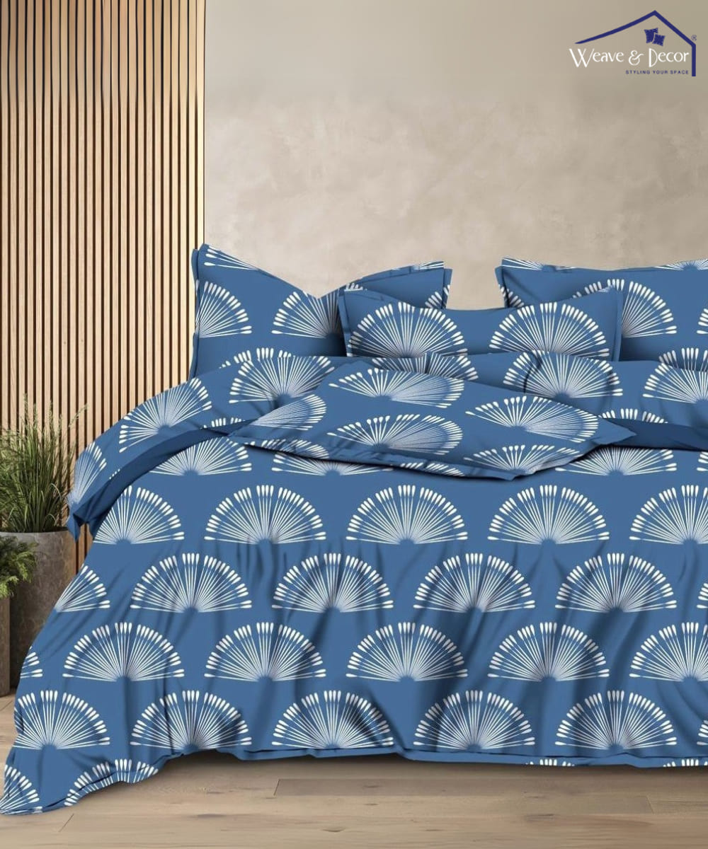 Blue Floral Bedsheet