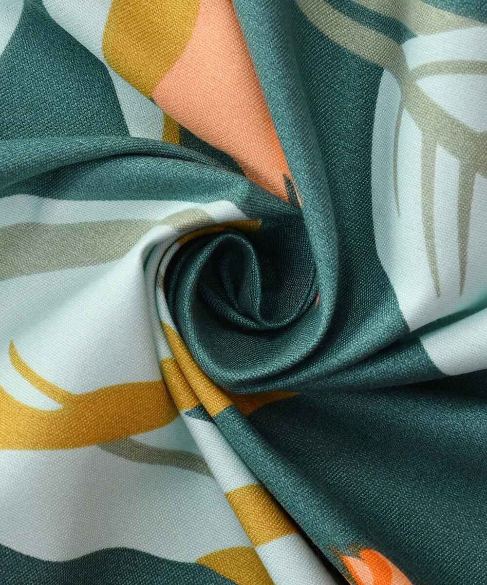 green floral bedsheets with pillow covers 