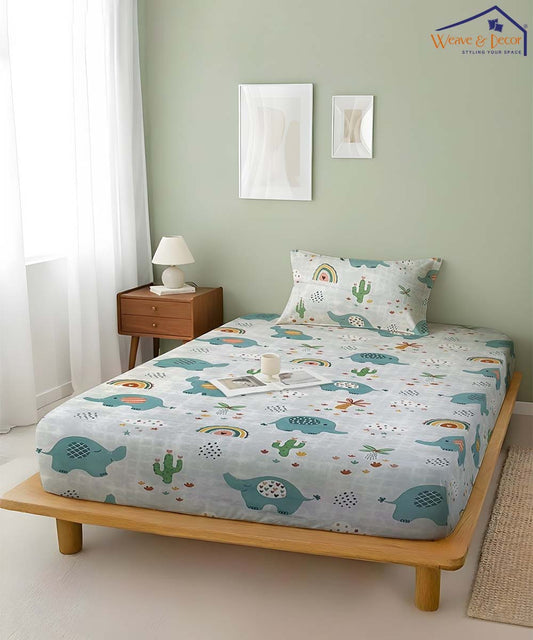 elephant theme kids bedsheet 