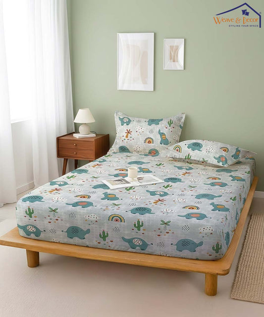 elephant theme kids bedsheet 