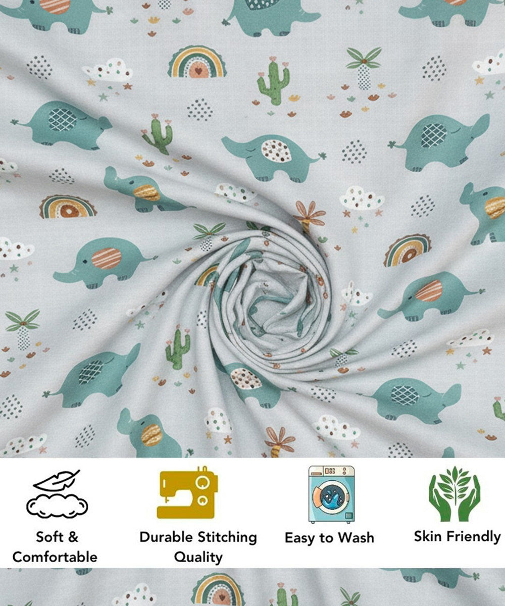 elephant theme kids bedsheet 