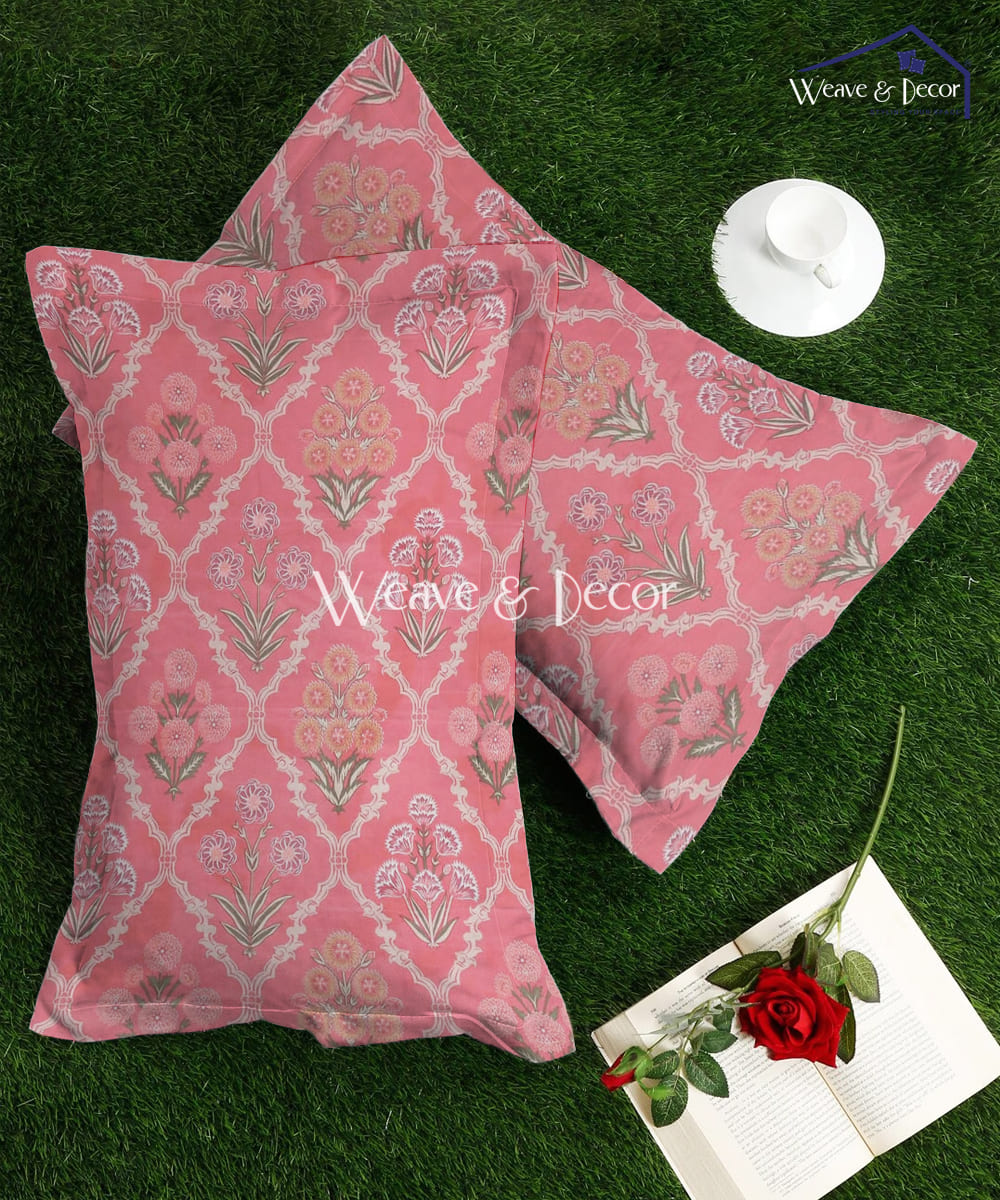 Coral Blossom Pillow Cover Set of 2