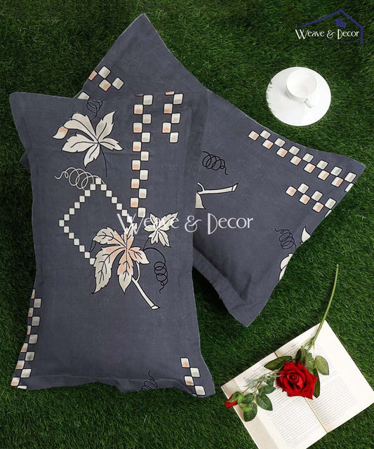 Ashen Floral Veil Pillow Cover Set of 2