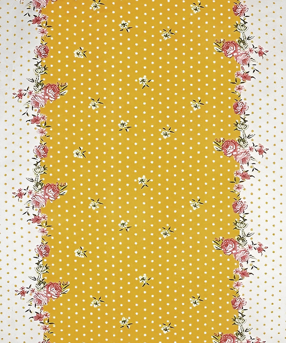 mustard floral bedsheet 