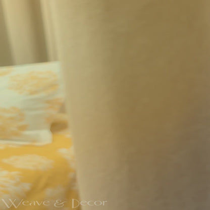 Golden Glow Flat Double Bedsheet With 2 Coordinate Pillow Covers
