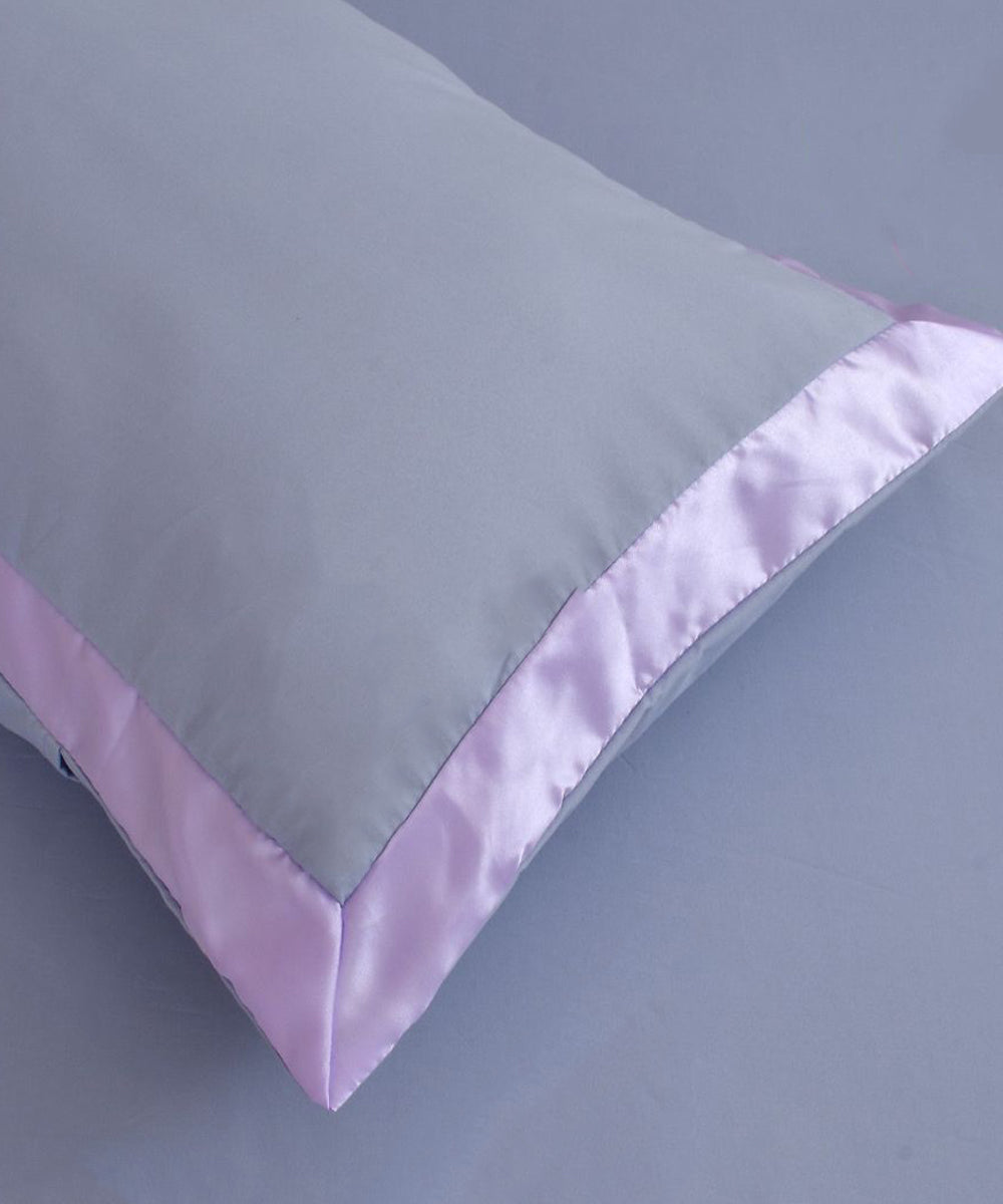 Lavender  Silky Soft Satin Comforter Set with Bedsheet & Pillow Covers