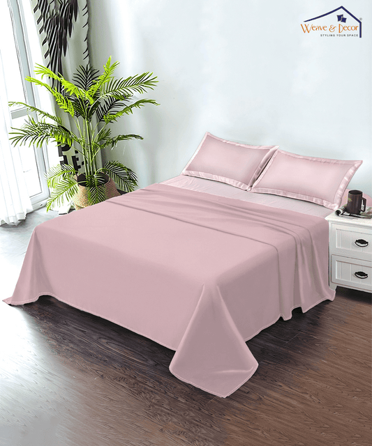 Pastel Pink Solid Double Bed Comforter