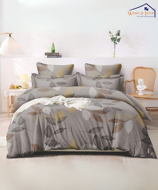 Autumn Leaves Single Fitted Bedsheet With 1 Pillow Cover