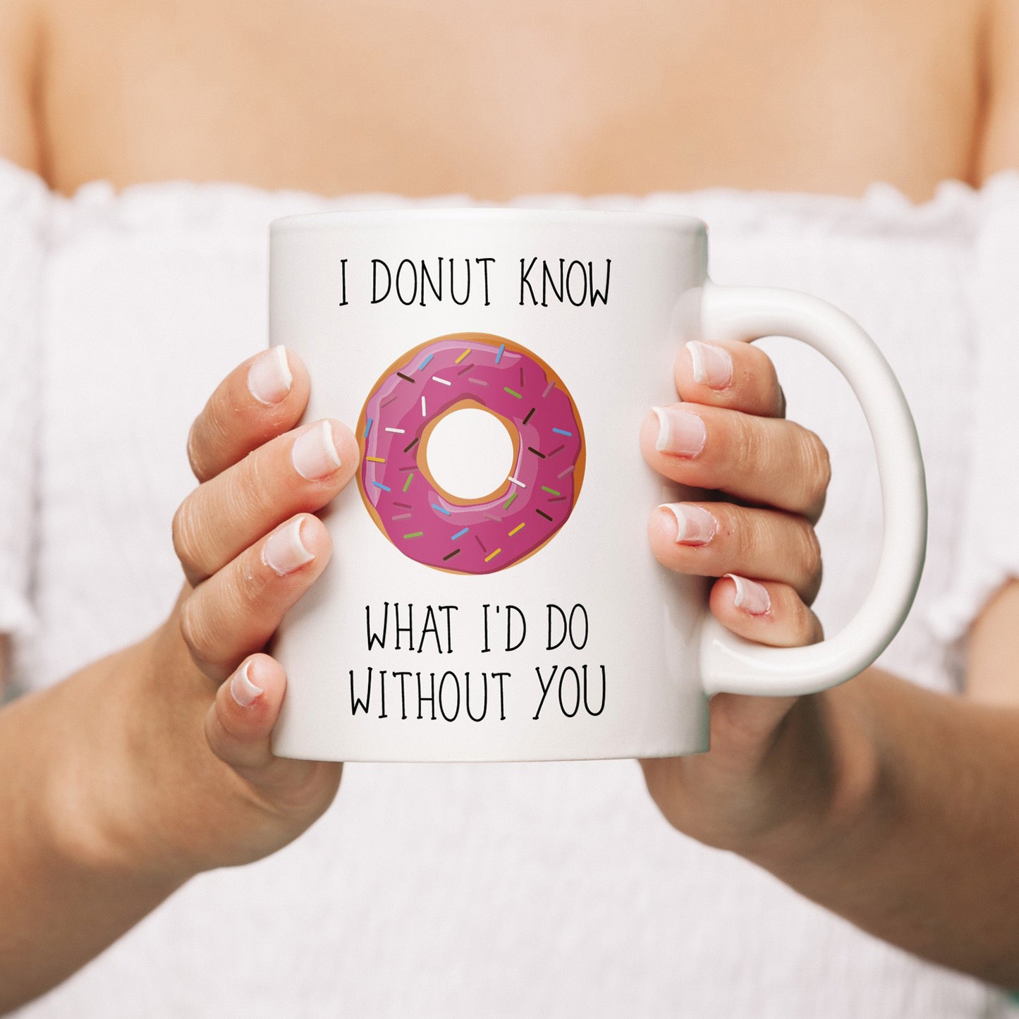 I Donut Know Coffee Mug