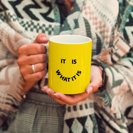 White Ceramic Tea/Coffee/Milk Mug - Printed Mug