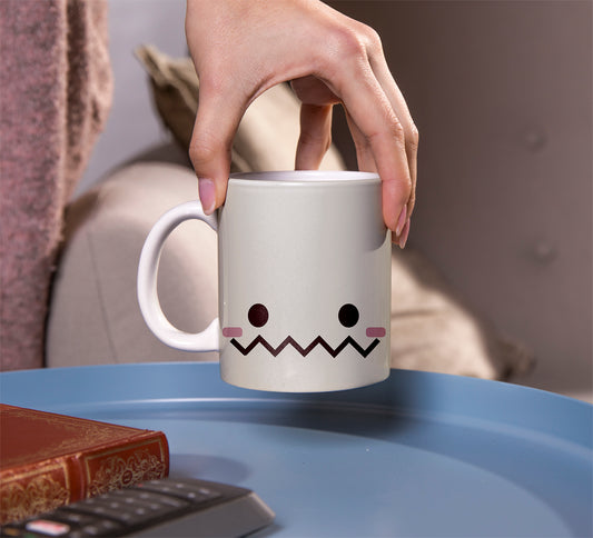 Cute Cartoon Face Printed Ceramic Mug