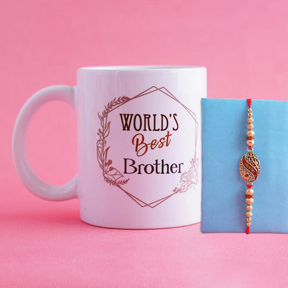 World's Best Bro Rakhi Mug Set