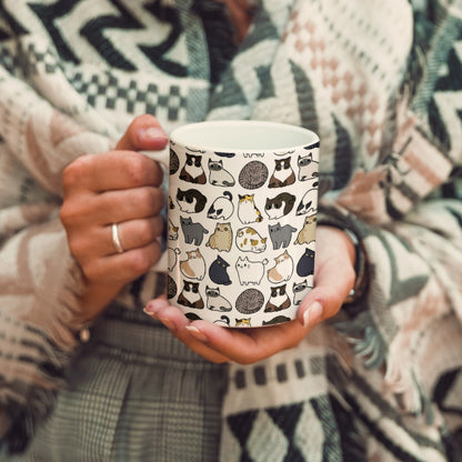 Cute Cats Printed Mug for Cat Lovers