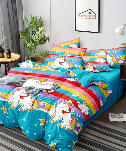 Unicorn Print 350GSM All Weather Comforter