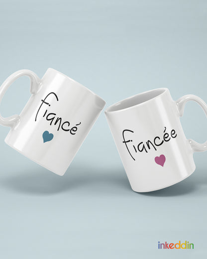 Fiance & Fiance Coffee Mug Set of 2