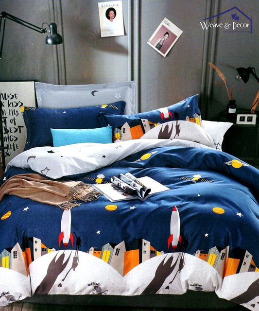 Space Printed 350GSM All Weather Comforter