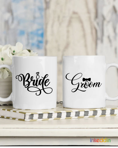 Perfect Bride & Groom Mug Set of 2