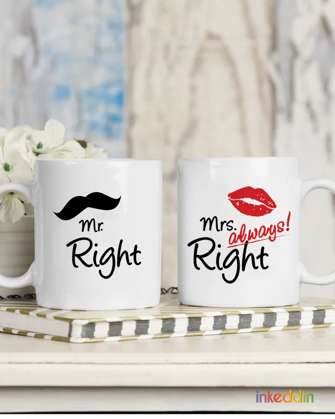 Mr Right-Mrs Always Right Mug Set of 2