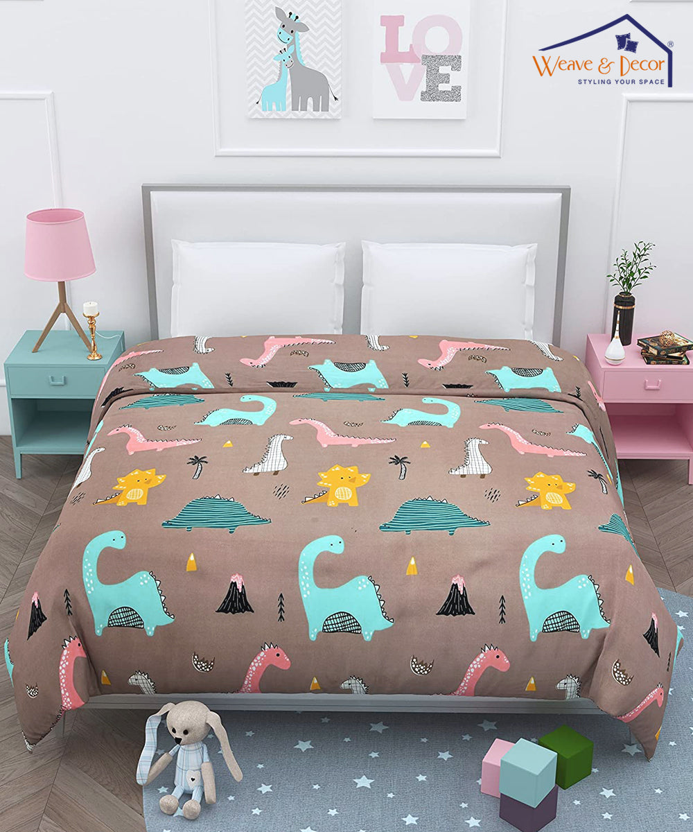 Cute Dinosaur Comforter Set with Bedsheet