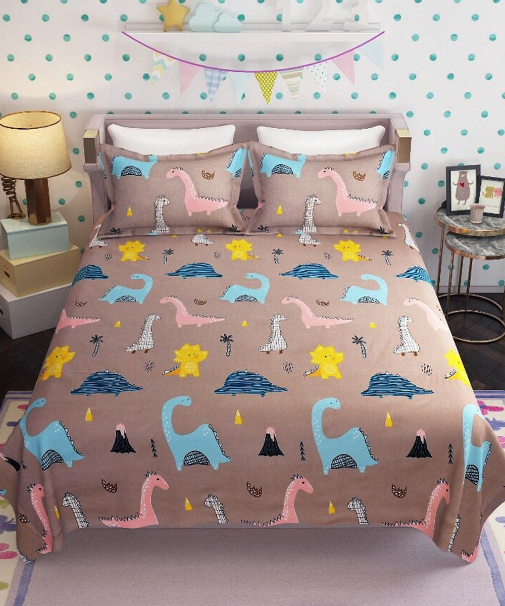 Cute Dinosaur Quilt / Blanket / Razai / Duvet Cover