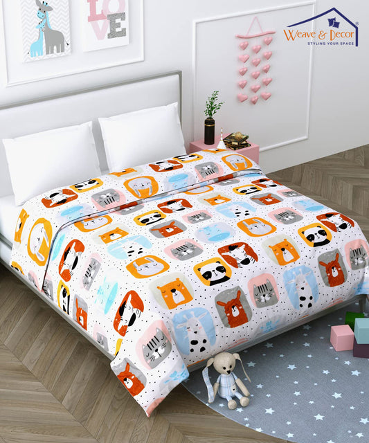 Cute Kids 350GSM Single Bed Comforter