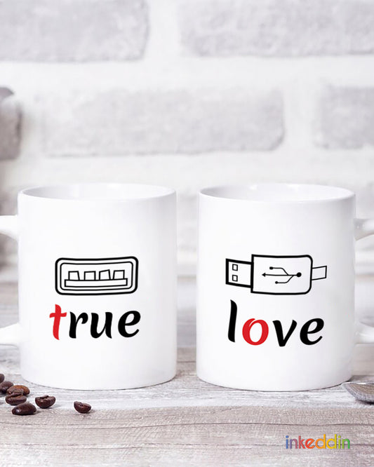 True Love Coffee Mug Set of 2 for Lovers