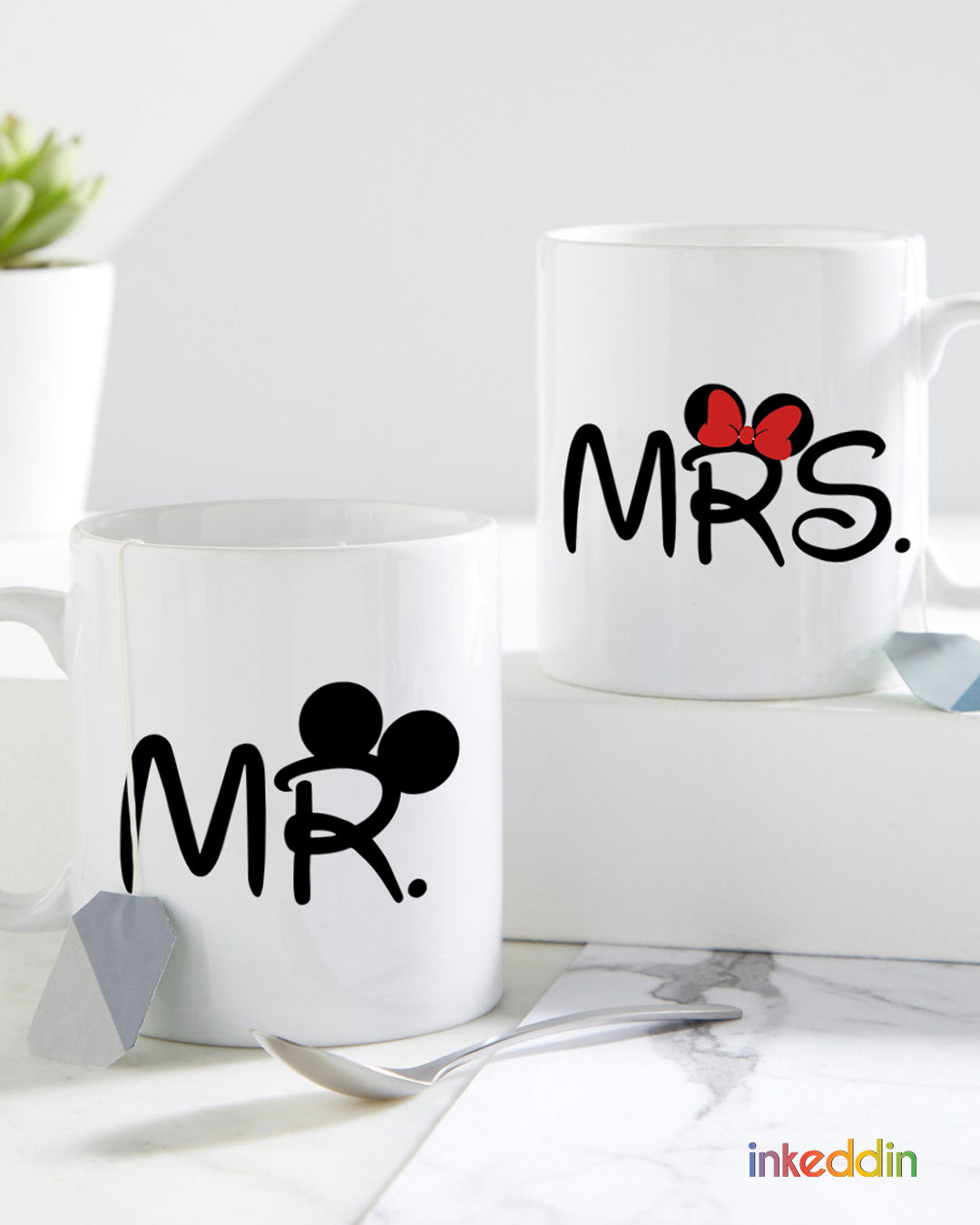 Mr & Mrs Coffee Mug Set of 2 for Husband-Wife