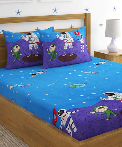 Space Kids Comforter Set with Bedsheet