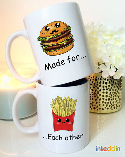 Made for Each Other Coffee Mug Set of 2 for Couples