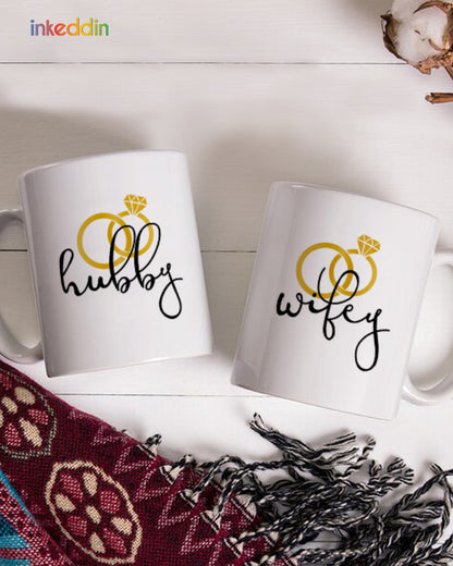 Hubby Wifey Mug Set of 2