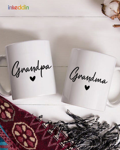 Grandpa - Grandma Mug Set of 2